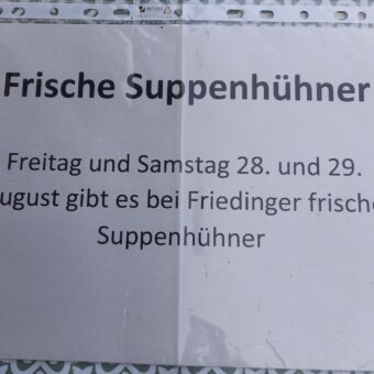 Was vom Huhn …