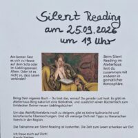 25.9.: Silent Reading im Atelierhaus Berg
