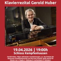 19.4.: Klavierrezital mit Gerold Huber