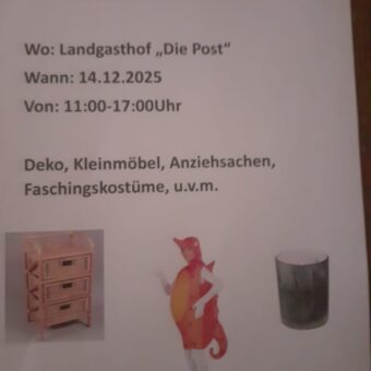 14.12.: Flohmarkt in der Post