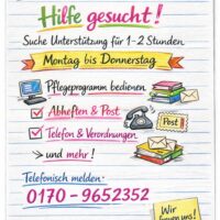 Bürohilfe für Pflegedienst gesucht