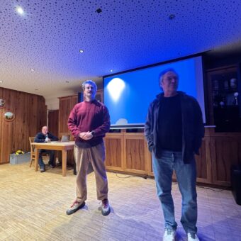 Eine Demonstration im Farchacher Keller