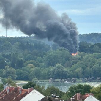 Großbrand in Kempfenhausen