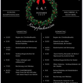 6./7.12.: Christkindlmarkt in Kempfenhausen