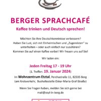 Ab 19.1. jeden Freitag: das Berger Sprachcafé