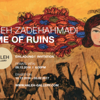 Mahboubeh Zadehahmadi in der Haleh Gallery