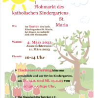 4.3.: Flohmarkt des katholischen Kindergartens St. Maria