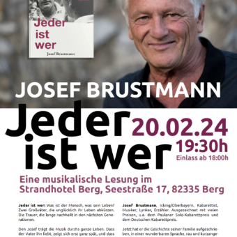 20.2.: Musikalische Lesung von Josef Brustmann