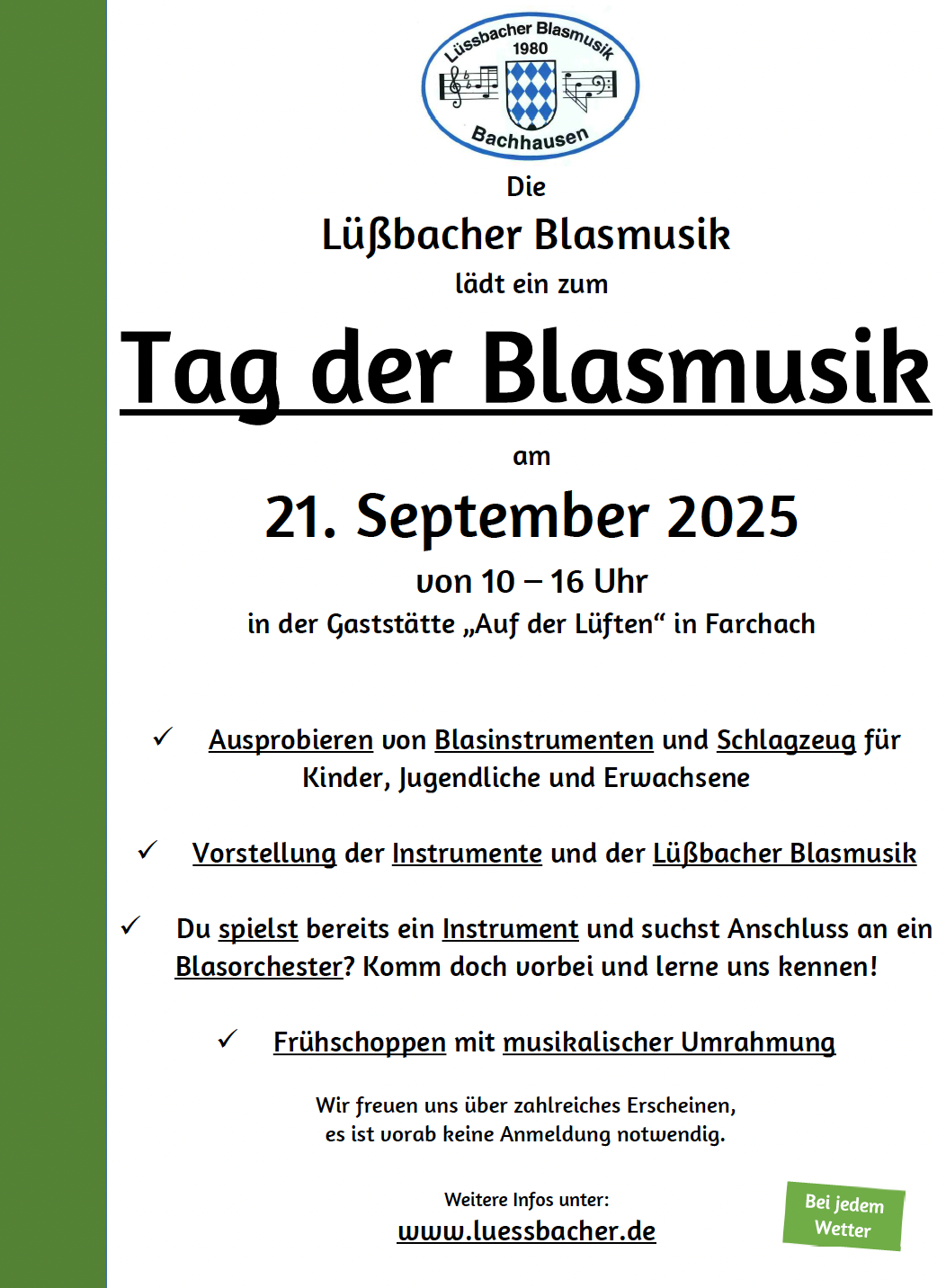 21.9.: Tag der Blasmusik