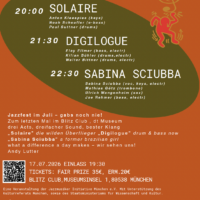 17.7., 21:30: Sabina Sciubba im Blitz 17.7., 21:30: Sabina Sciubba im Blitz
