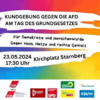 Tag des Grundgesetzes: Überparteilicher Protest in Starnberg