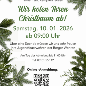 10.1.: Die Jugendfeuerwehren holen Ihren Christbaum ab