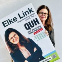 Die gute Nachricht: Elke Link bewirbt sich wieder als QUH-Bürgermeisterkandidatin!