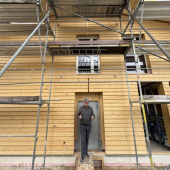 Das heiß ersehnte Sport- und Funktionsgebäude des MTV Berg wächst