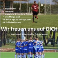 Der FSV Höhenrain sucht fußballbegeisterte Mädchen und Frauen Der FSV Höhenrain sucht fußballbegeisterte Mädchen und Frauen