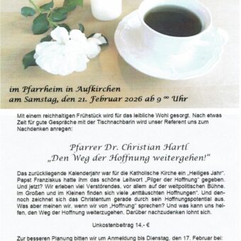 21.2.: Frauenfrühstück in Aufkirchen