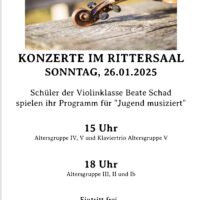 26.1. Programm für "Jugend musiziert"