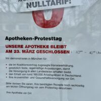 23.3.: Rosenapotheke geschlossen