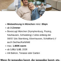 Kleinanzeige: Wohnung gesucht
