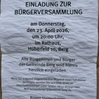 23.4.: Bürgerversammlung