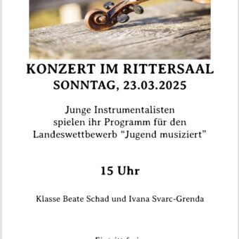 23.3.: Konzert im Rittersaal