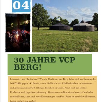 4.7.: 30 Jahre VCP Berg