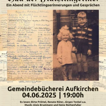 4.6.: Hau ab! Flüchtlingskind! – Ein Abend mit Flüchtlingserinnerungen und Gesprächen