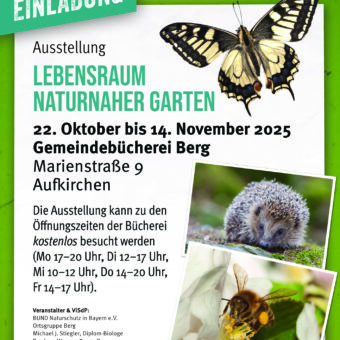 22.10. – 14.11.: Lebensraum naturnaher Garten