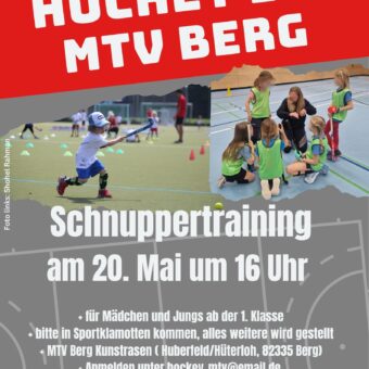 20.5.: Hockey-Schnuppertraining