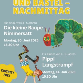 30.6./14.7.: Kinderprogramm in der Oskar Maria Graf Buchhandlung