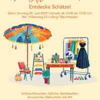 29.6. Hausflohmarkt in Sibichhausen