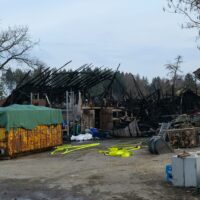 Feuer in der Wahlnacht