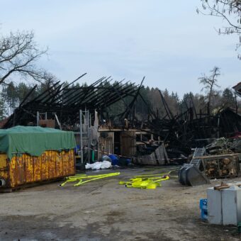Feuer in der Wahlnacht