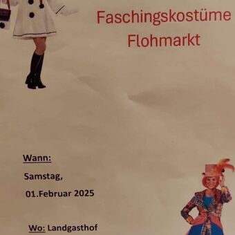 1.2.: Flohmarkt für Faschingskostüme