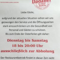 Nur Abholung im Dadabei