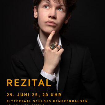 29.6.: Klavierkonzert im Rittersaal