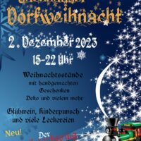 2.12.: Bachhauser Dorfweihnacht - mit Weihnachtszug!