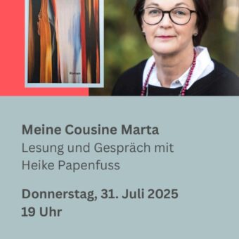 31.7.: Lesung mit Heike Papenfuß