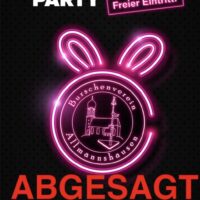 Abgesagt: Feldhaserlparty Abgesagt: Feldhaserlparty