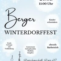 20.1.: Berger Winterdorffest